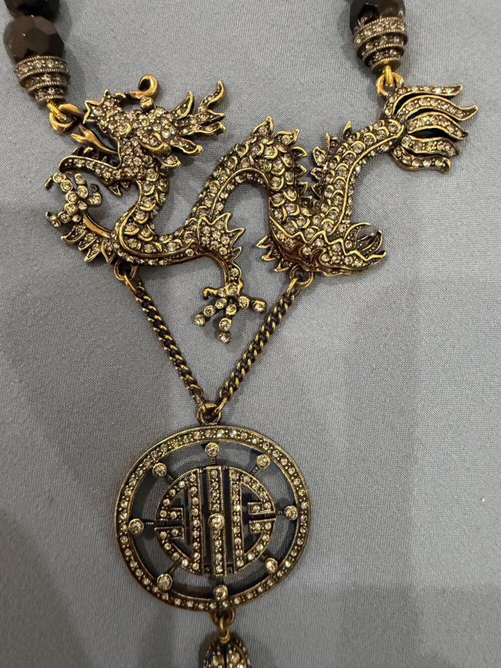 Heidi Daus Chinoiserie Dragon Tassel Necklace - Picture 4 of 17